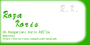 roza koris business card